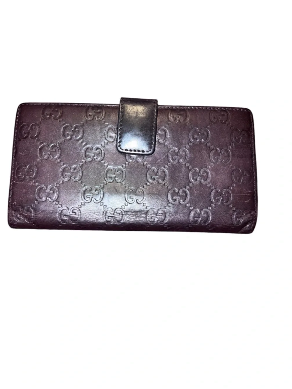 Gucci Embossed GG Leather Wallet with Gold Heart Accent - Picture 3 of 12